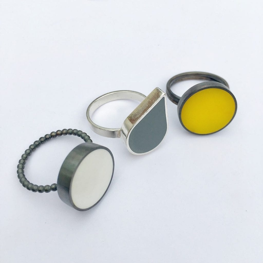 Claire Lowe Jewellery - contemporary resin and silver jewellery designs, Devon UK