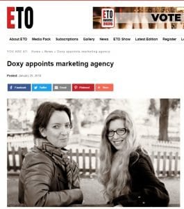 doxy appoints imp ideas marketing agency